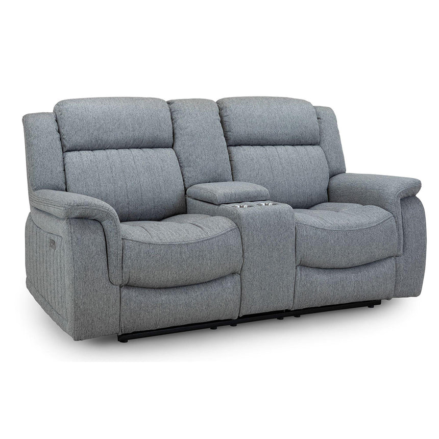 Cavendish Grey Fabric 2 Seater Recliner Sofa