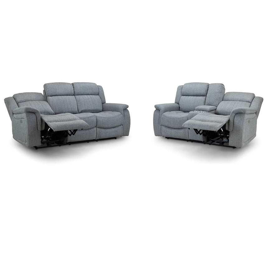 Cavendish Grey Fabric 3+2 Seater Recliner Sofa