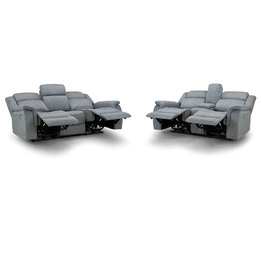 Cavendish Grey Fabric 3+2 Seater Recliner Sofa