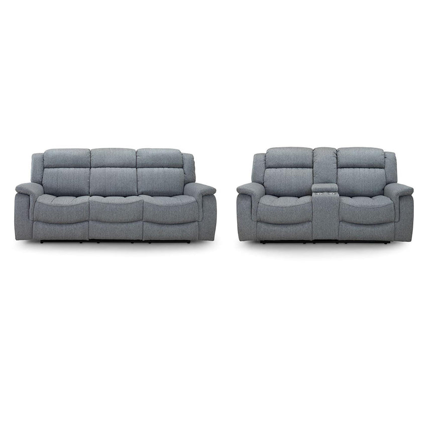 Cavendish Grey Fabric 3+2 Seater Recliner Sofa