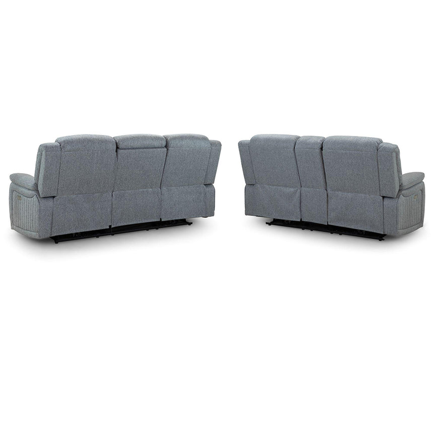Cavendish Grey Fabric 3+2 Seater Recliner Sofa