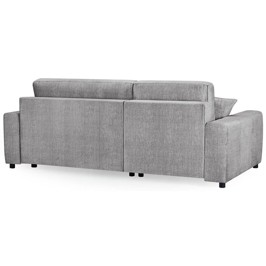 Celine Grey Fabric Left Hand Facing Corner Sofabed with Storage