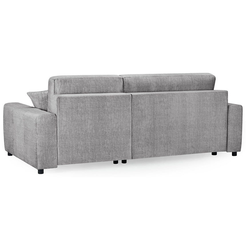 Celine Grey Fabric Right Hand Facing Corner Sofabed with Storage