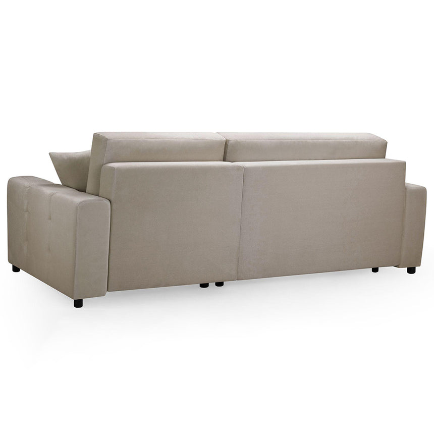 Celine Mocha Fabric Right Hand Facing Corner Sofabed with Storage