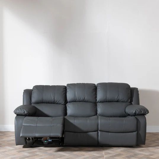 Shoreditch Leather 3 Seater Recliner Sofa