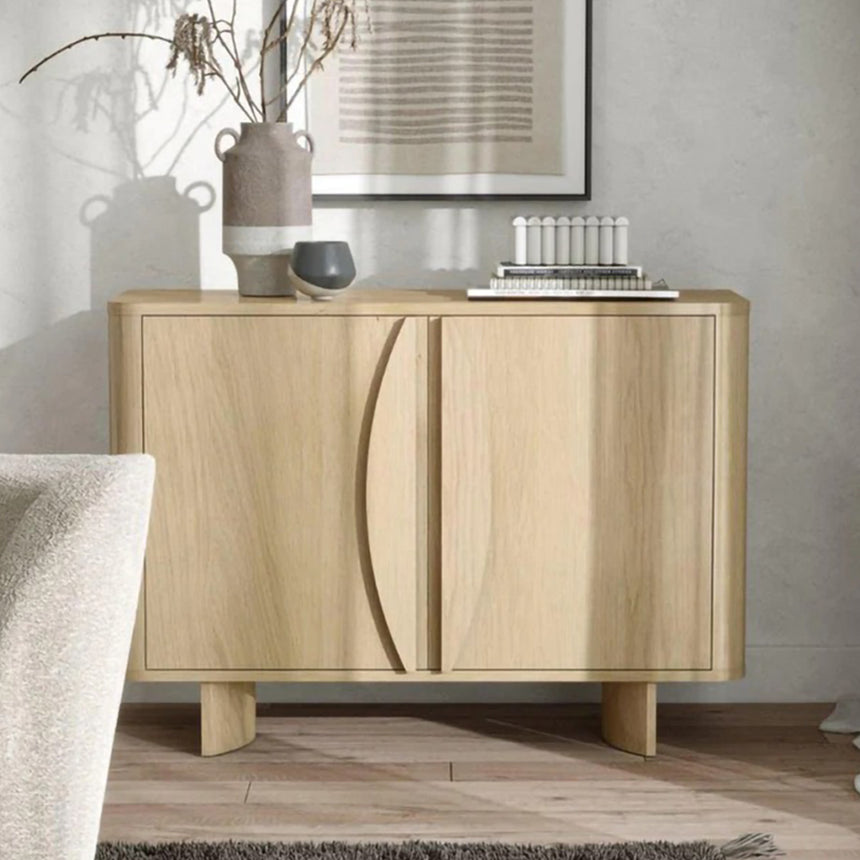 Massachusetts Oak 2 Door Small Sideboard - 105cm