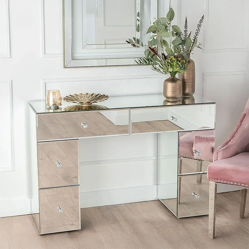 Messina Mirrored 6 Drawer Dressing Table