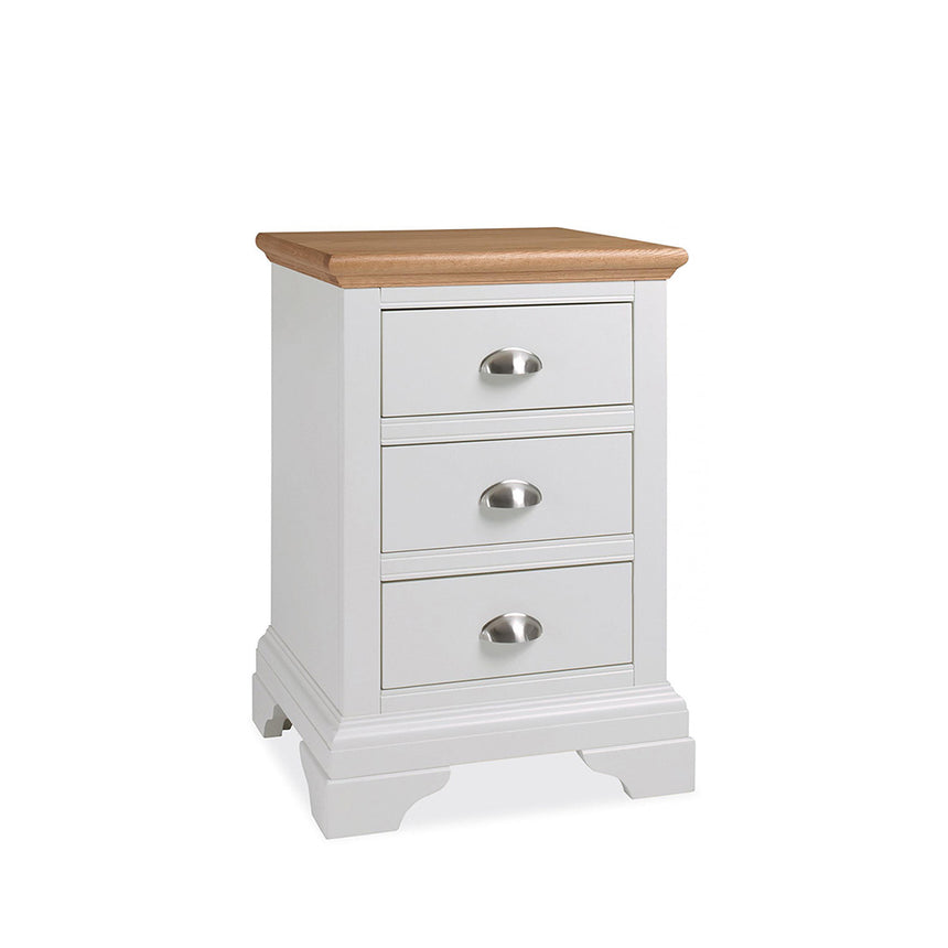Mexico Two Tone 3 Drawer Bedside Cabinet