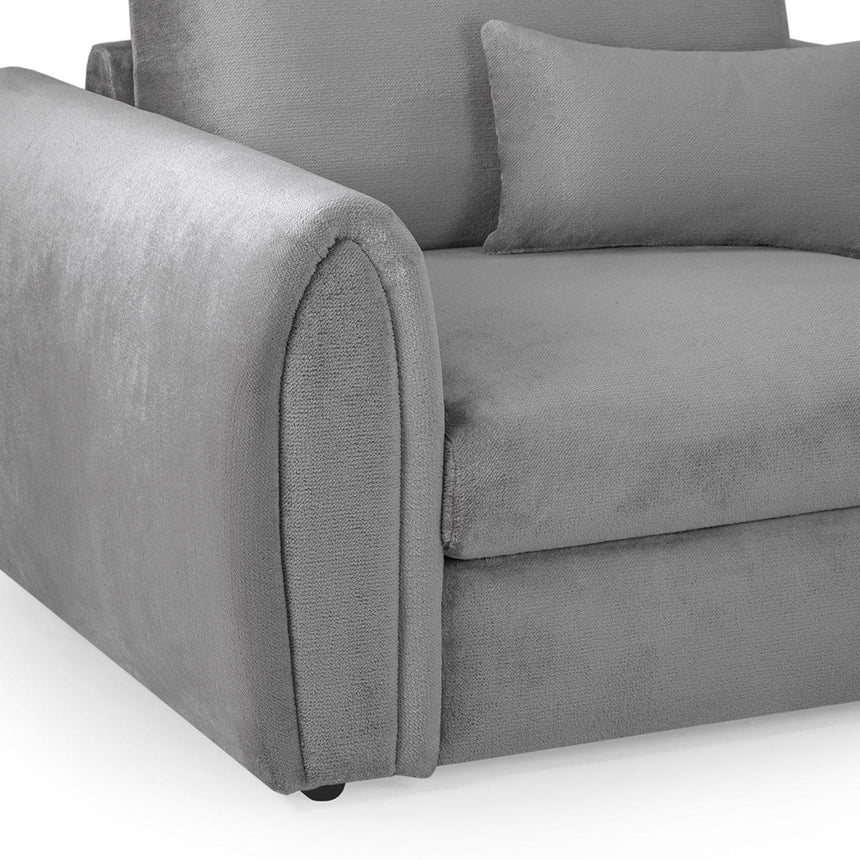 Cherished Grey Fabric Large Corner Sofa
