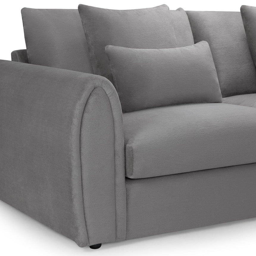 Cherished Grey Fabric Left Hand Facing Corner Sofa