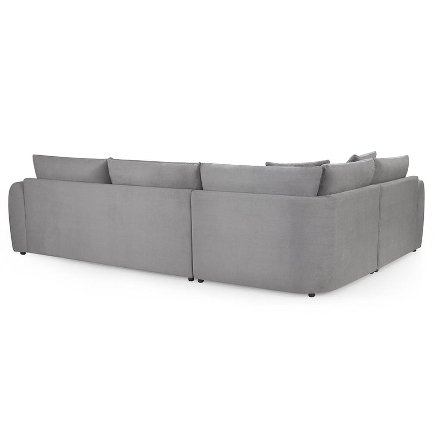 Cherished Grey Fabric Left Hand Facing Corner Sofa