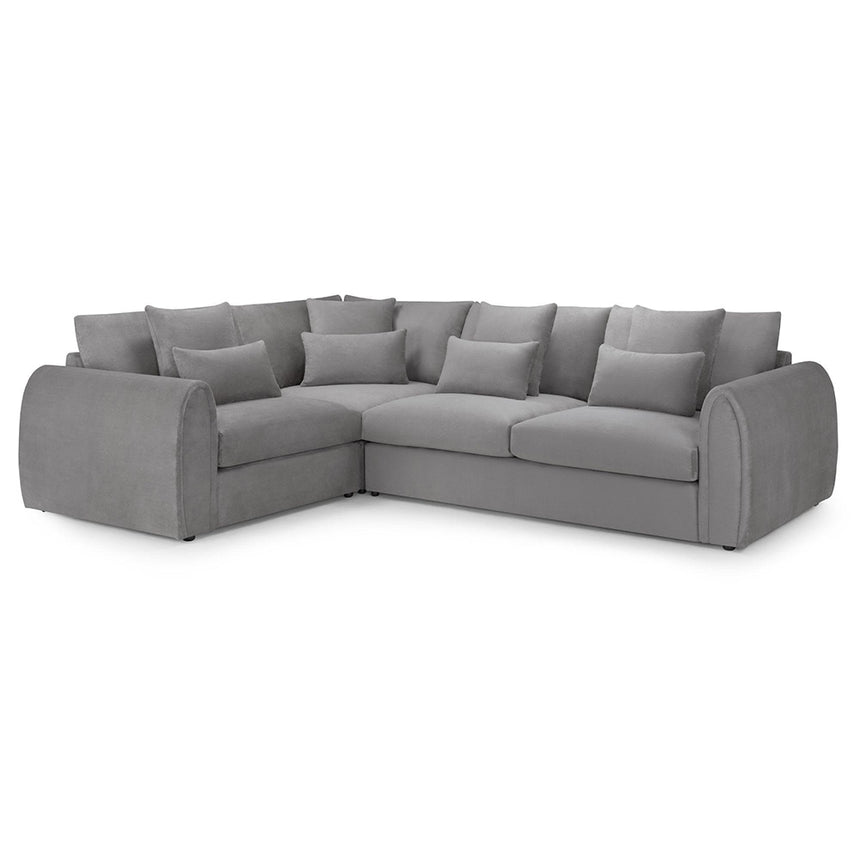 Cherished Grey Fabric Left Hand Facing Corner Sofa