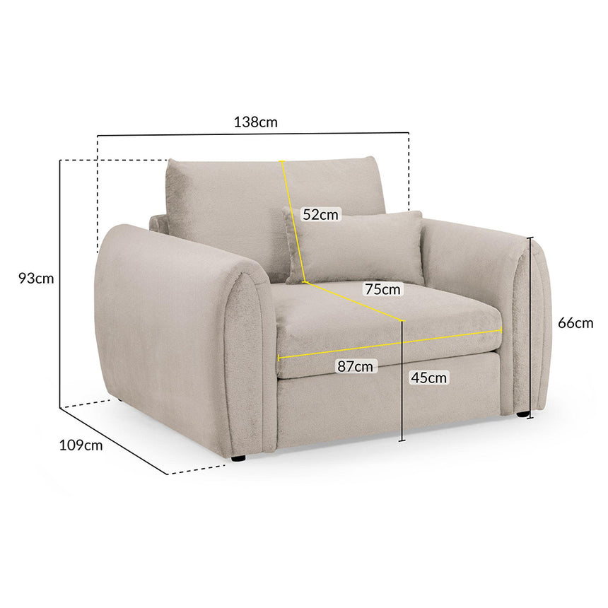 Cherished Mocha Fabric Armchair