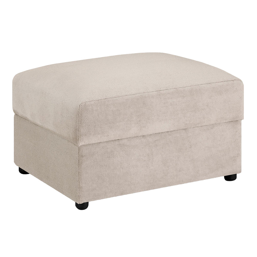 Cherished Mocha Fabric Footstool