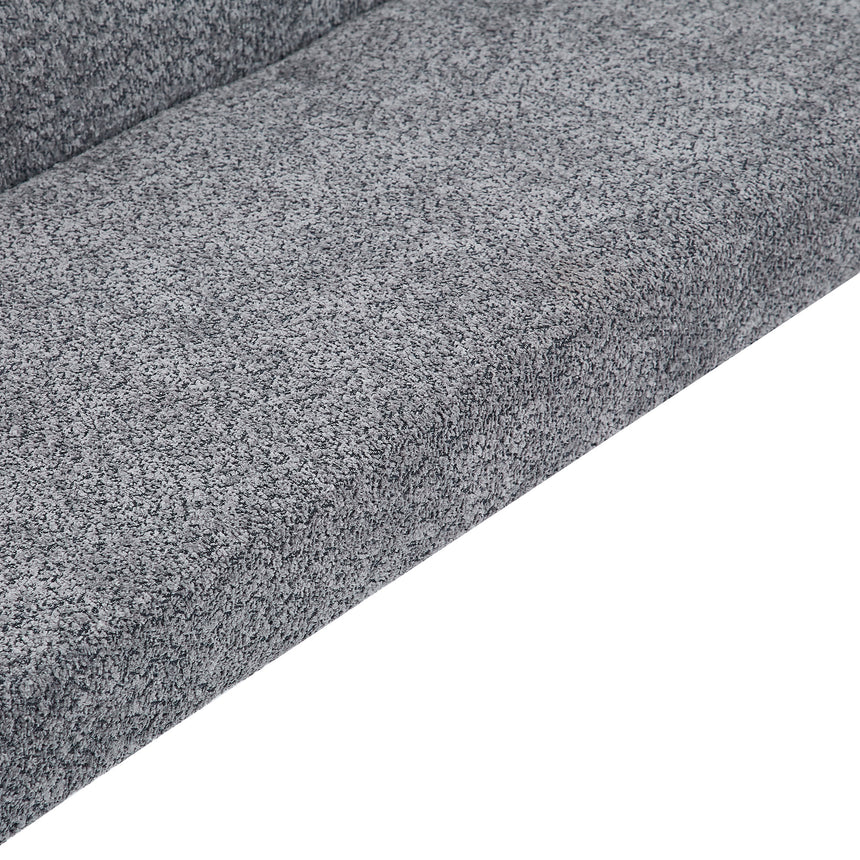 Monza Corner Dining Bench - Grey Fabric - RHF