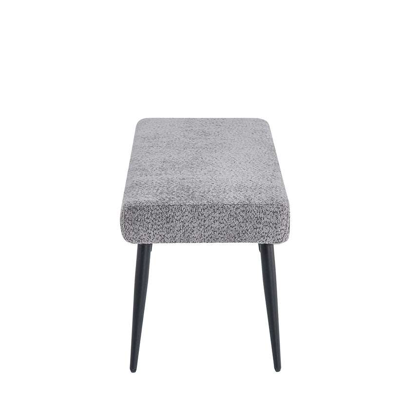 Monza Dining Bench - Grey Fabric