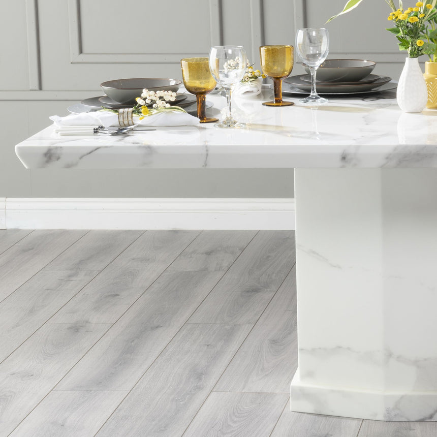 Toronto Marble Dining Table with Pedestal Base - Sizes Available