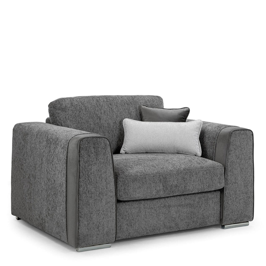 Churchill Grey Fabric Armchair