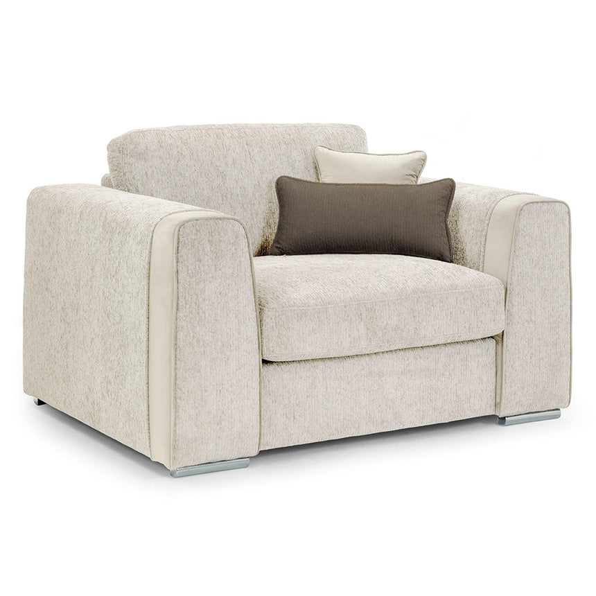 Churchill Beige Fabric Armchair
