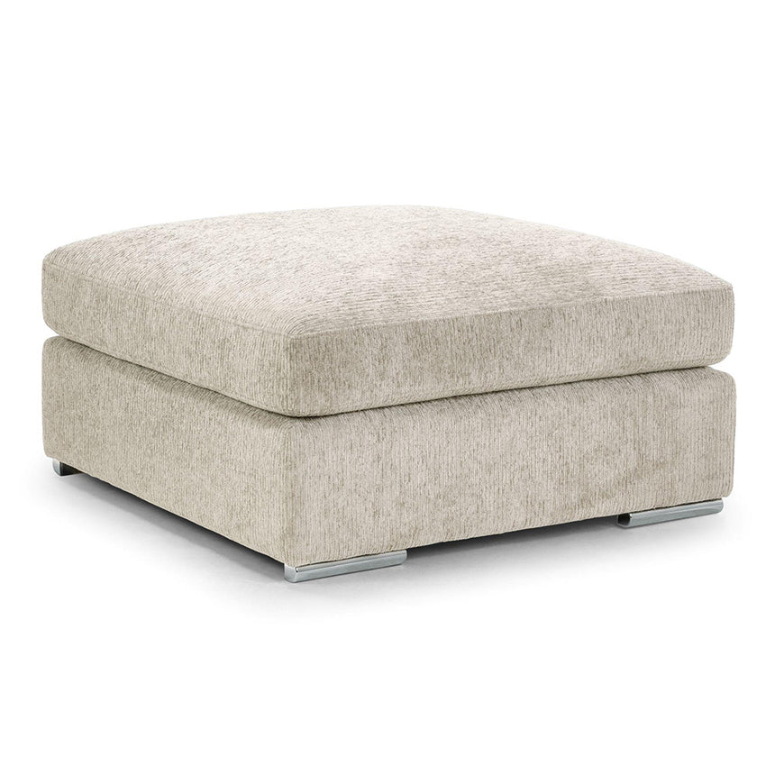 Churchill Beige Fabric Footstool