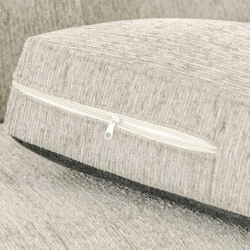 Churchill Beige Fabric Large Corner Sofa