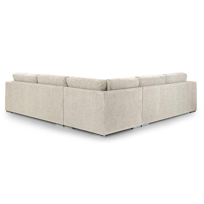 Churchill Beige Fabric Large Corner Sofa