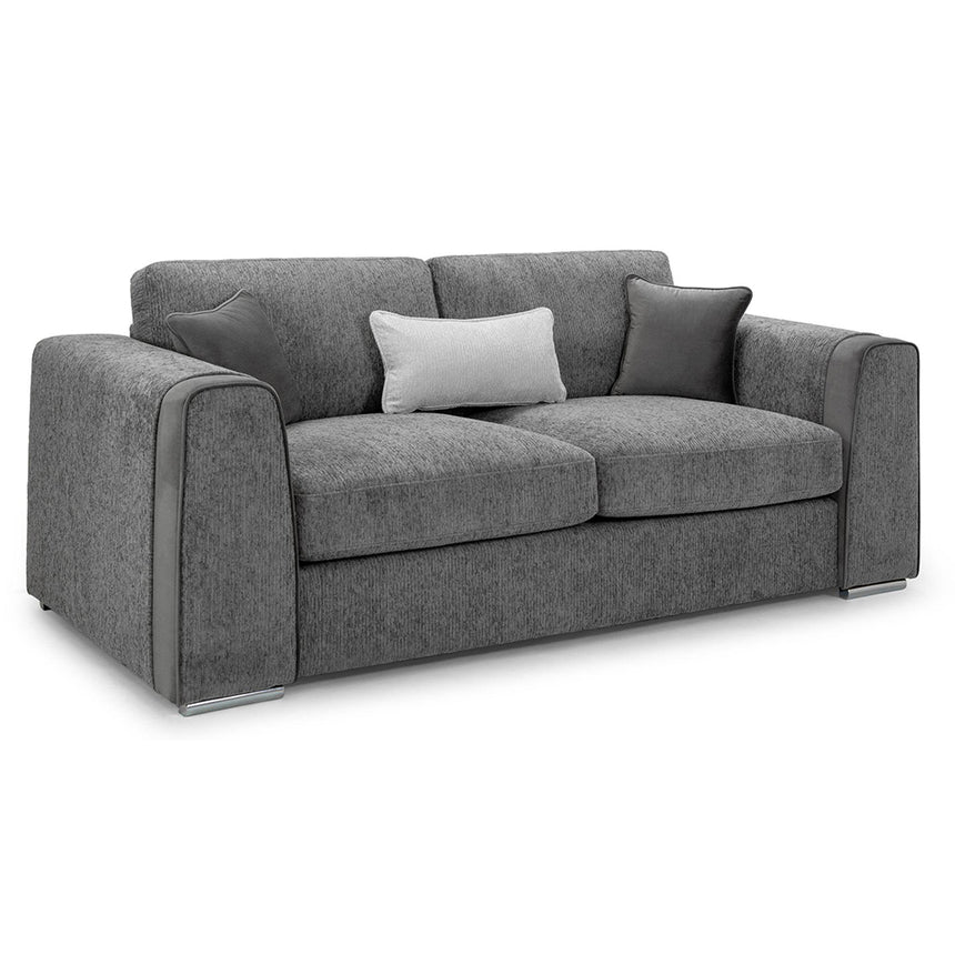 Churchill Grey Fabric 3 Seater Sofa