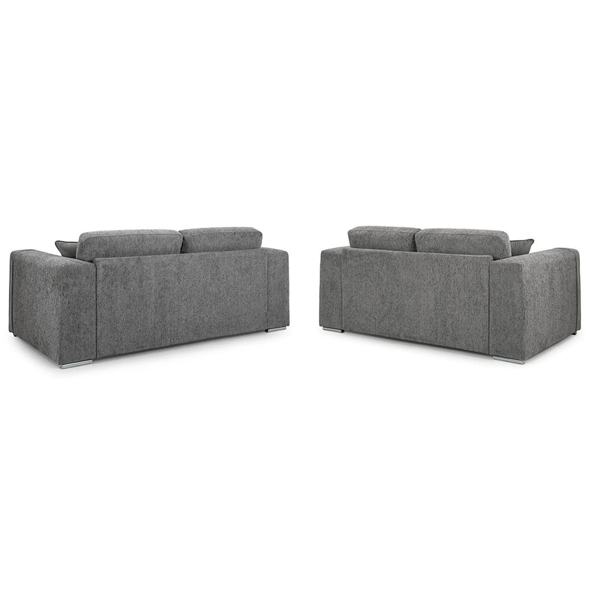 Churchill Grey Fabric 3+2 Seater Sofa