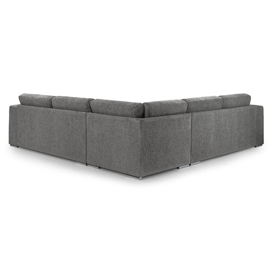 Churchill Grey Fabric Large Corner Sofa