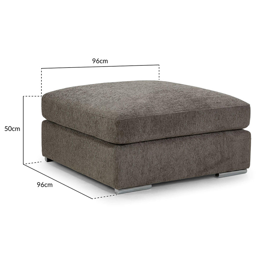 Churchill Mocha Fabric Footstool