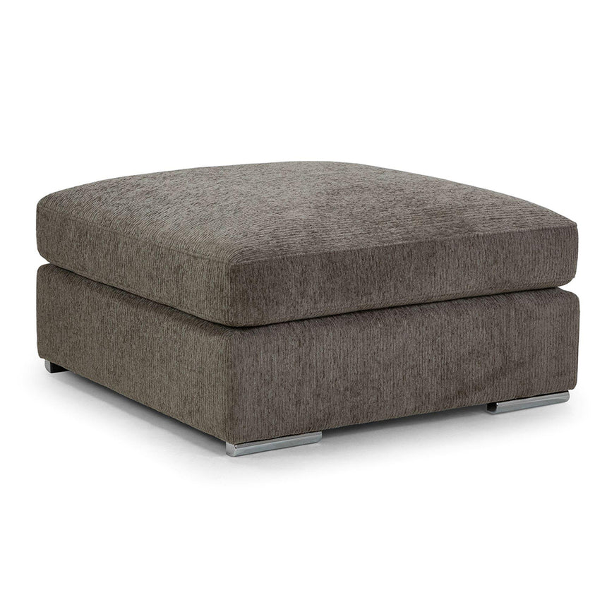 Churchill Mocha Fabric Footstool