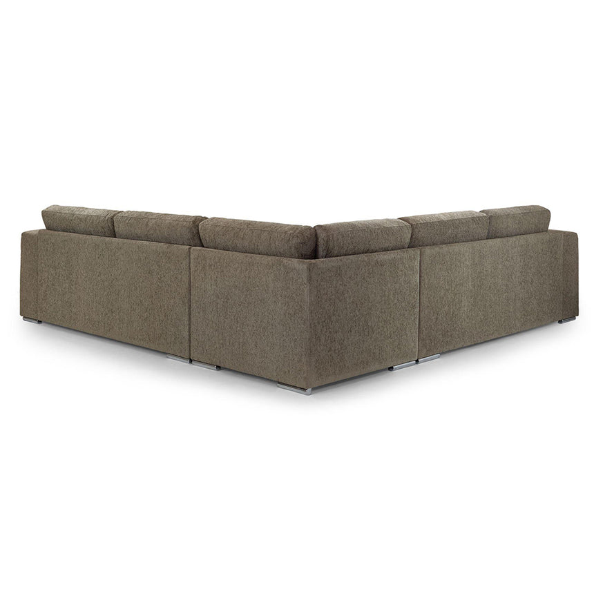 Churchill Mocha Fabric Large Corner Sofa