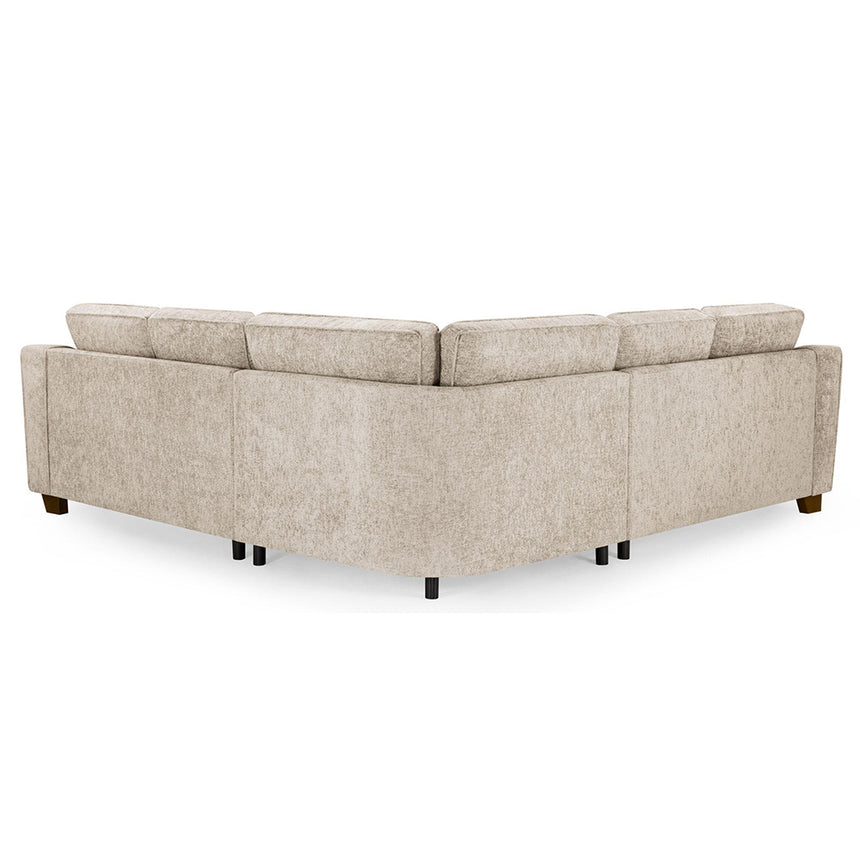 Cirrus Beige Fabric Large Corner Sofa Suite