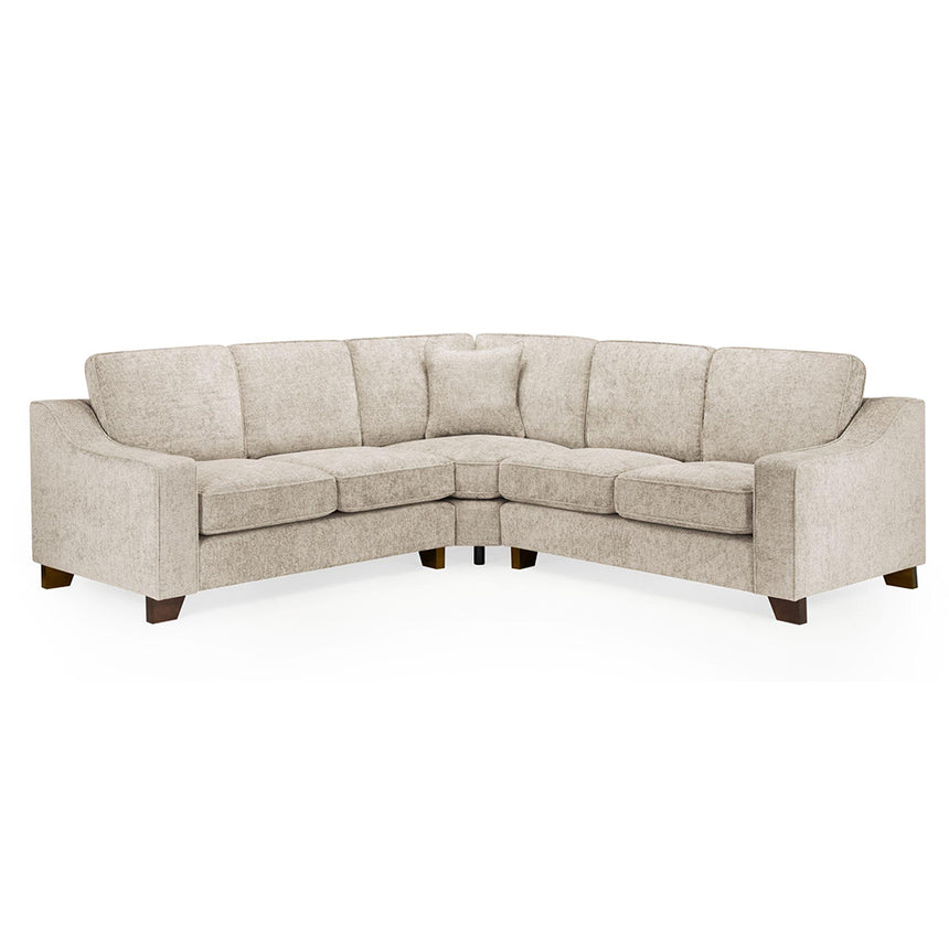 Cirrus Beige Fabric Large Corner Sofa Suite