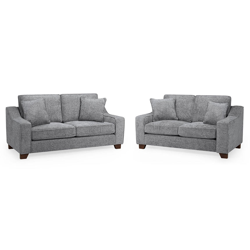 Cirrus Slate Grey Fabric 3+2 Seater Sofa Set