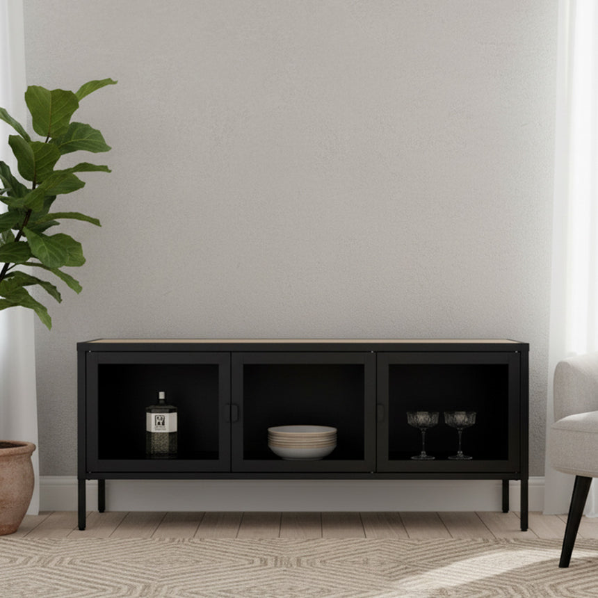 Nondalton Black Metal TV Unit
