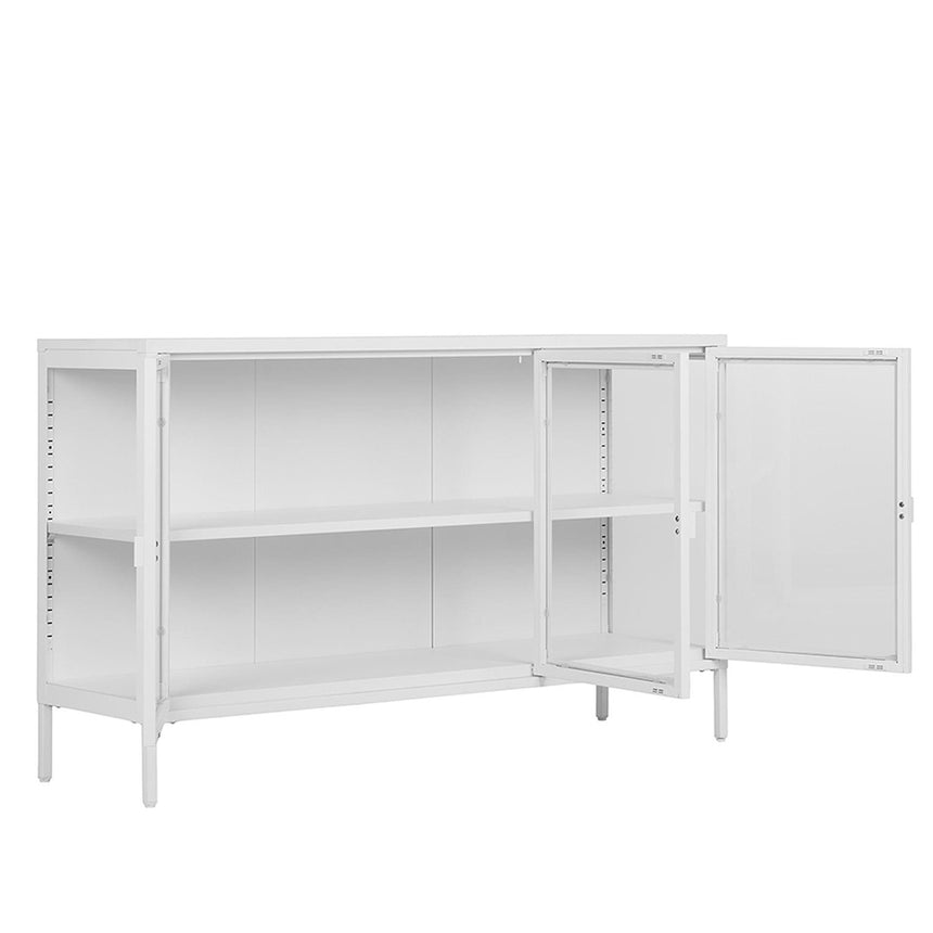 Nondalton White 140cm Sideboard - 3 Door