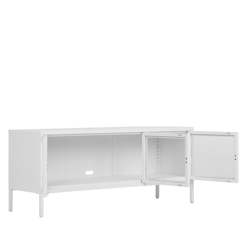 Nondalton White 3 Door TV Unit