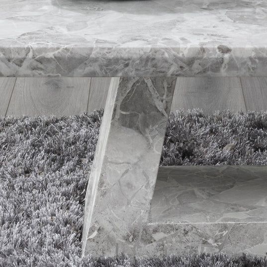 Pisa Marble Coffee Table with Pedestal Base