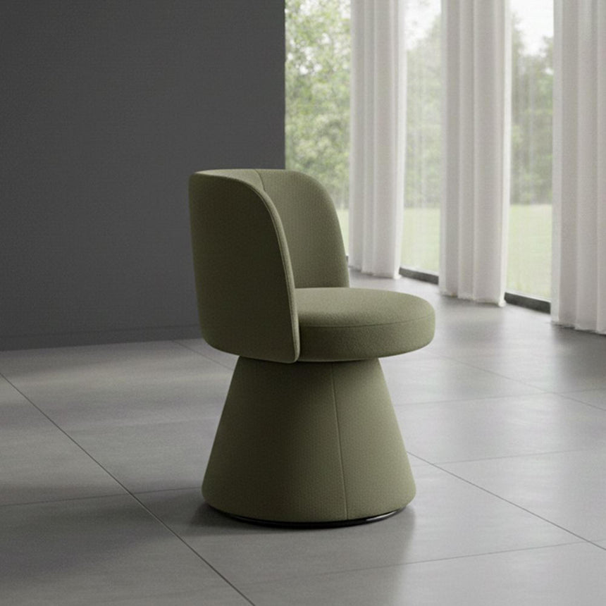 Pimlico Dining Chair - Swivel Tub - Moss Green Fabric