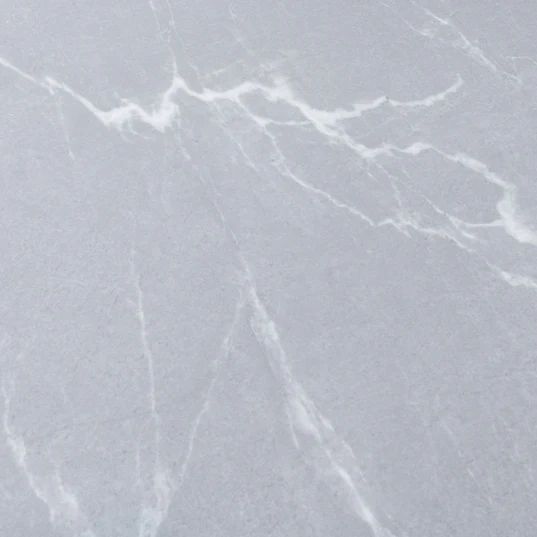 Ashley Glass Round Side Table with Black Metal Legs