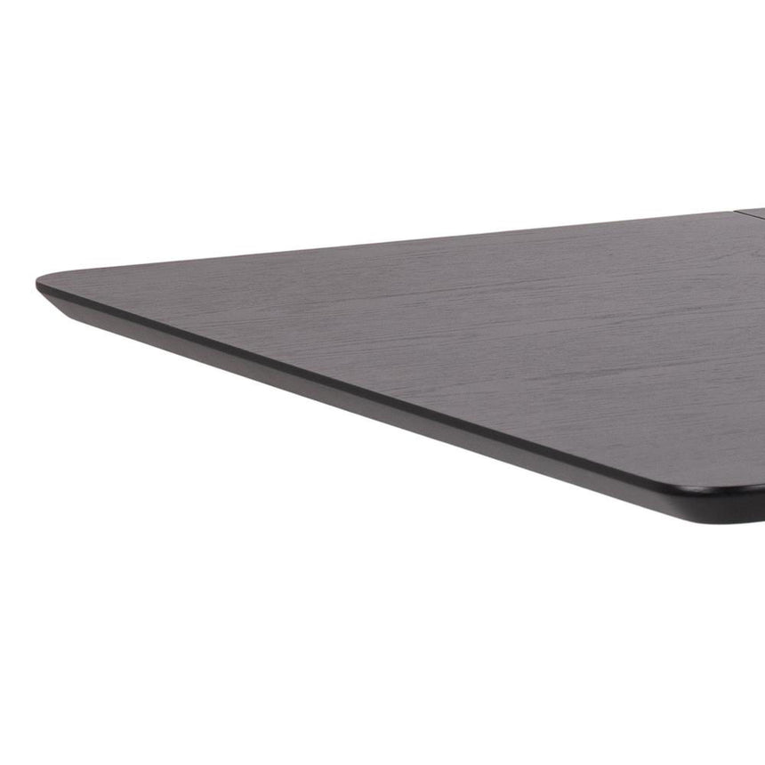 Roxby Drop Leaf Dining Table - 2-4 Seater - 80cm-120cm - Black