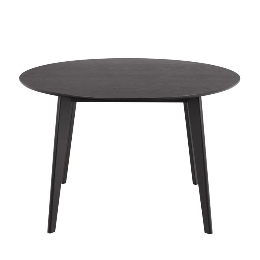 Roxby Round Dining Table - 4 Seater - 120cm - Black