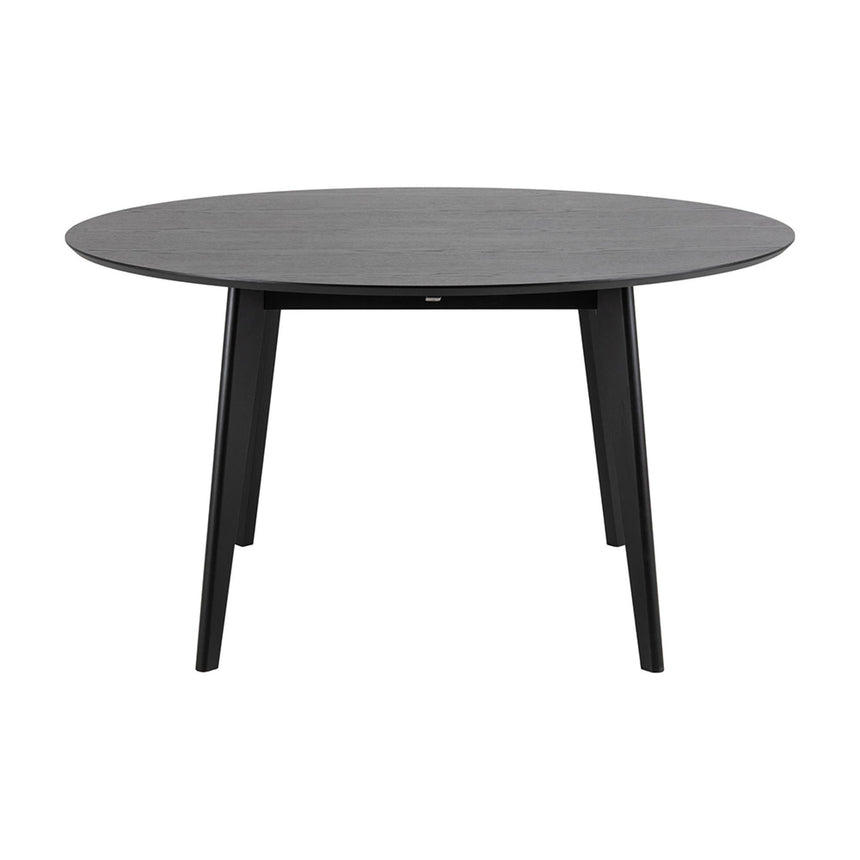 Roxby Round Dining Table - 6 Seater - 140cm - Black