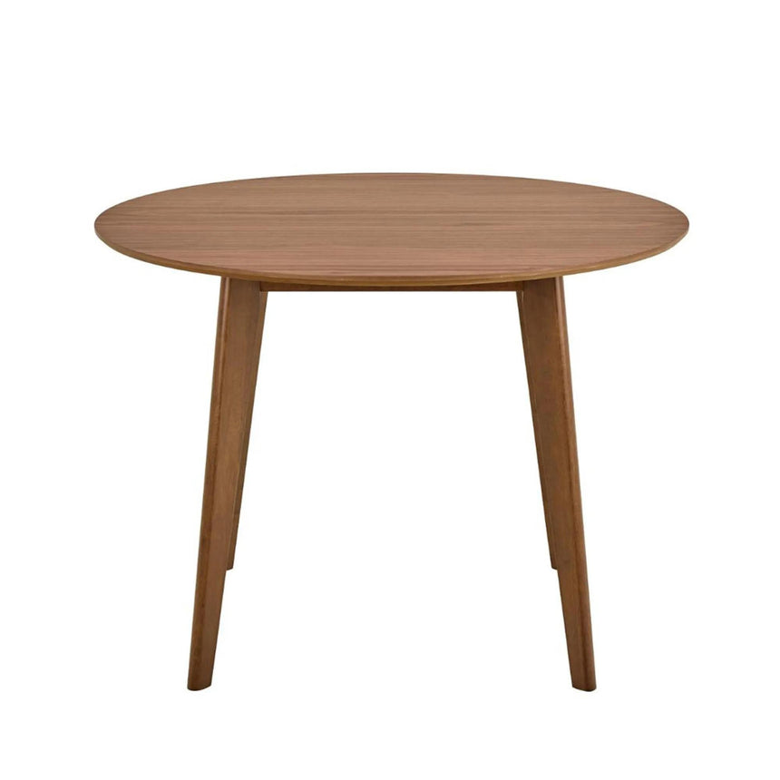 Roxby Round Dining Table - 2 Seater - 105cm - Walnut