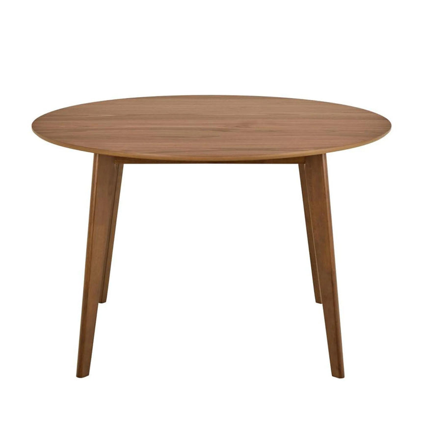 Roxby Round Dining Table - 6 Seater - 140cm - Walnut