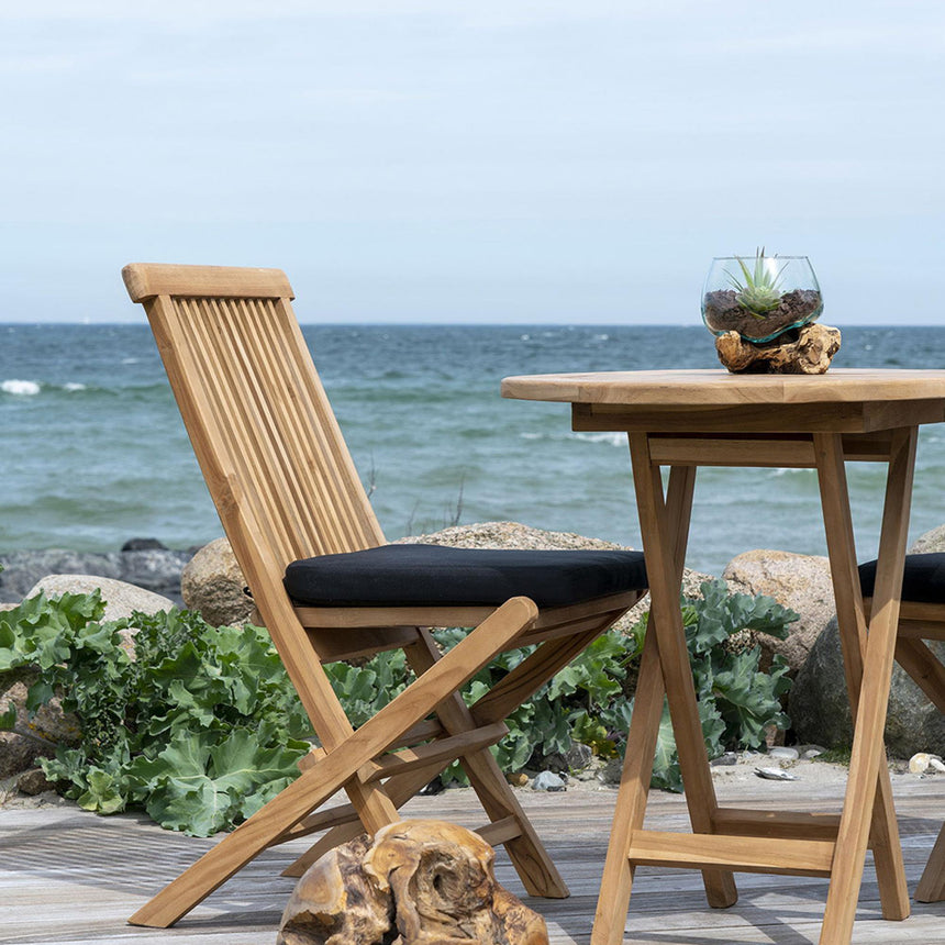 San Marino Small Waterdrop - Teak Wood & Glass