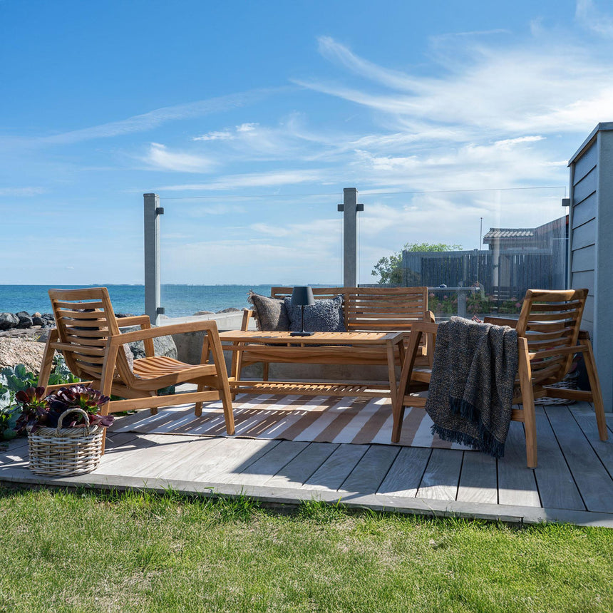 Santander Lounge Set - Natural - Teak Wood
