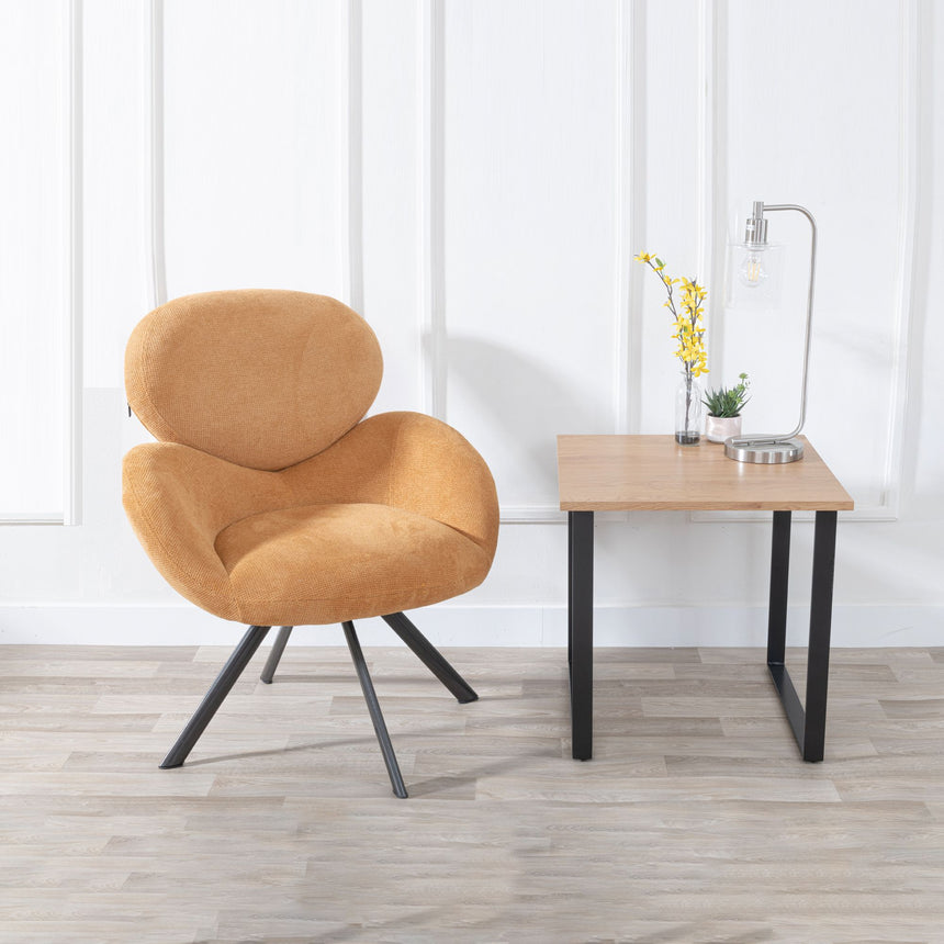 Kimberly Square Side Table with U Legs