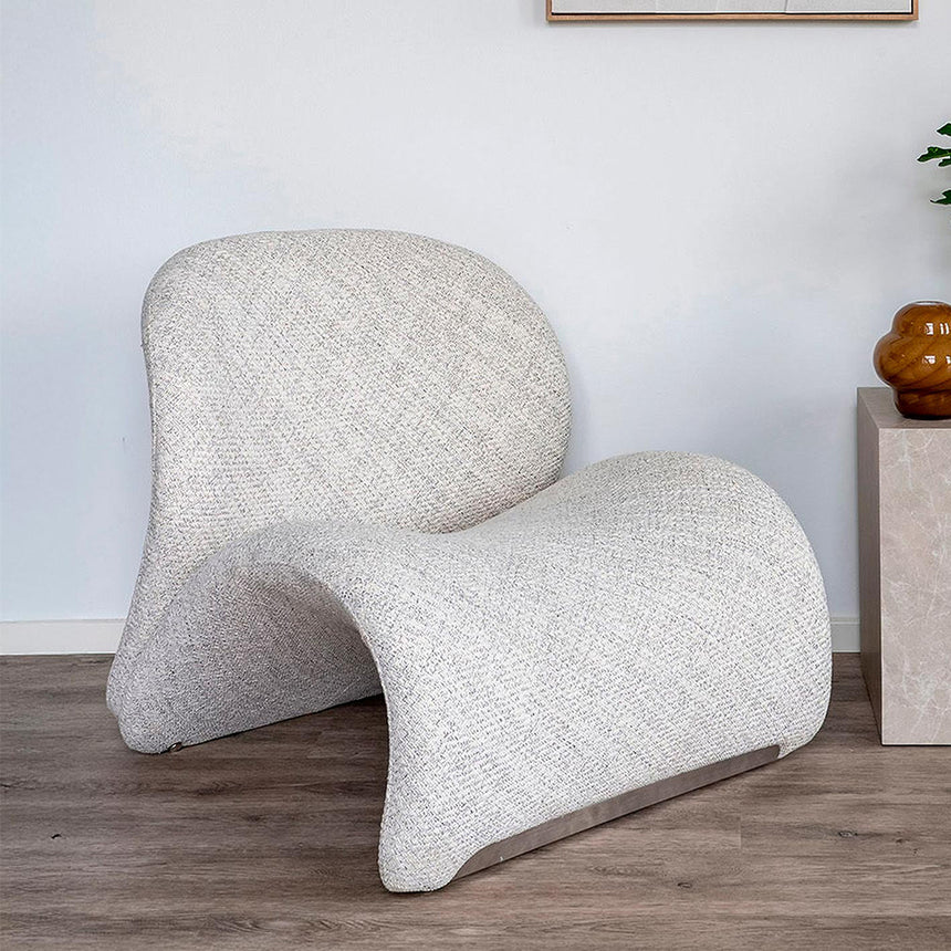 Sofia Grey Fabric Lounge Chair